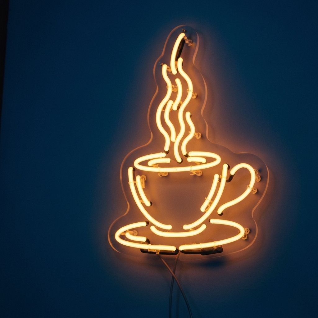 coffee custom neon sign