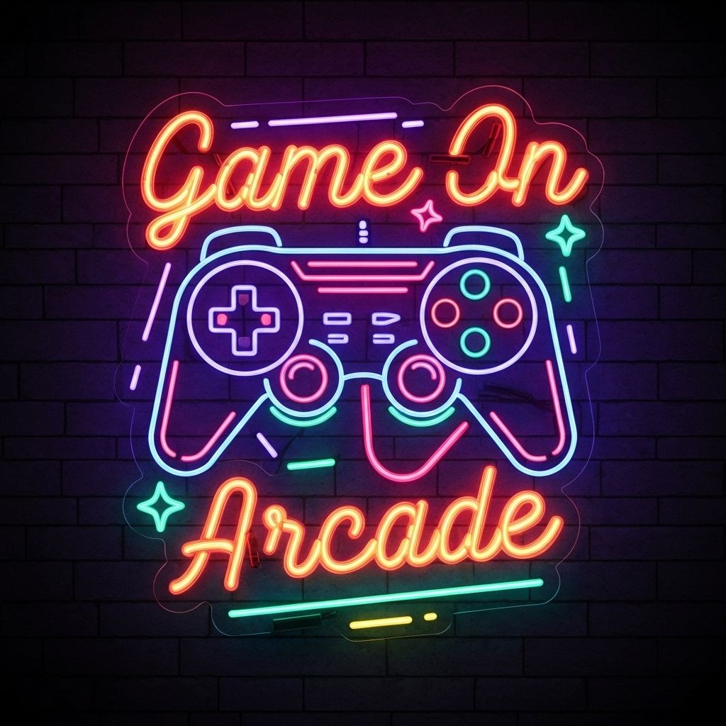 gaming custom neon sign